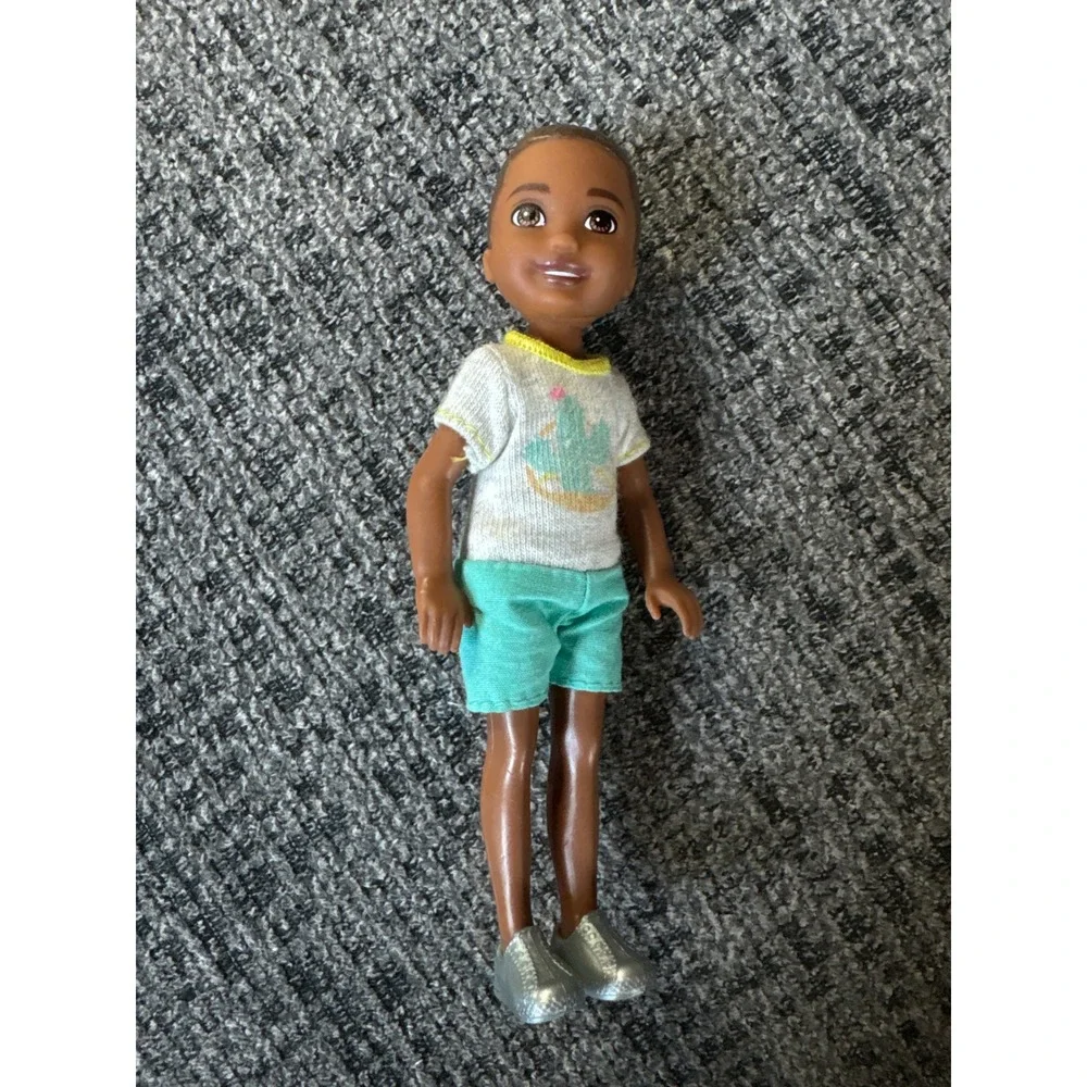 Mattel Barbie Chelsea and Friend Boy Doll FHK94 Floral Dress Cactus Tee Set 6in